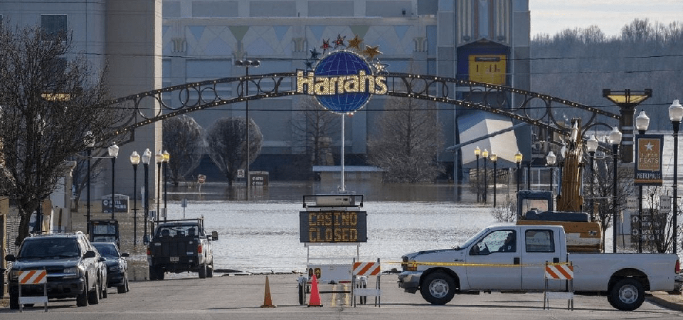 Harrah’s Metropolis in Southern Illinois Shutters Due to Flood, Caesars Too